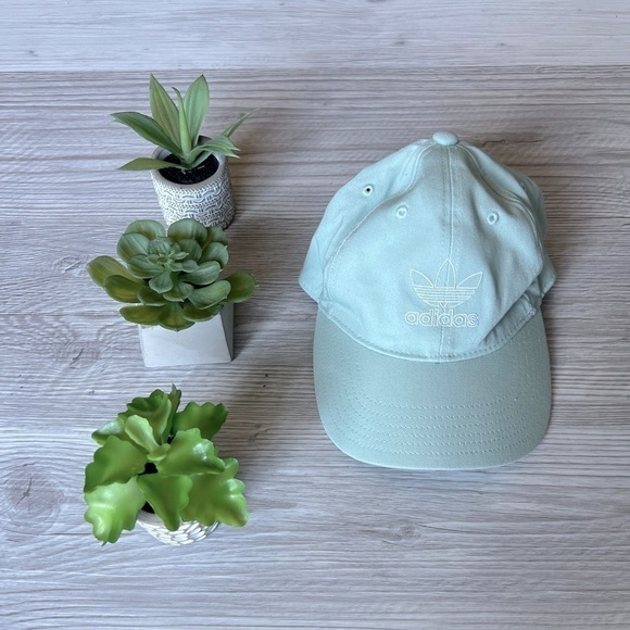 ADIDAS cotton adjustable mint green hat OS - Picture 1 of 8